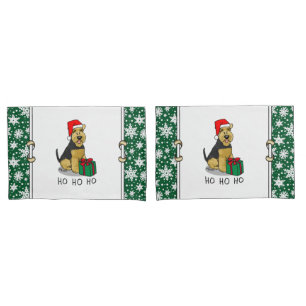 Cachorro de Natal Papai Noel Chapéu Galês Terrie