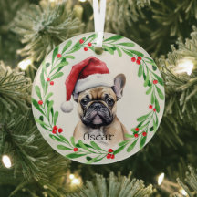 Cachorro de Natal Tan Frenchie - Pet Francês Buldo