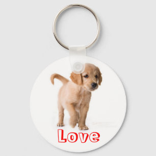 Cachorro de Ouro Chaveiro do Retriever Amor