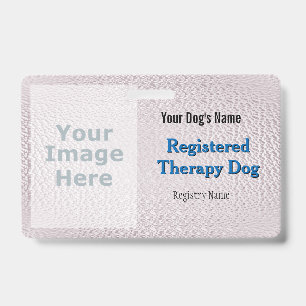 Cachorro de Terapia Registrado - Crachá de Rosas c