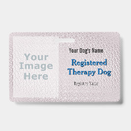 Cachorro de Terapia Registrado - Crachá de Rosas c