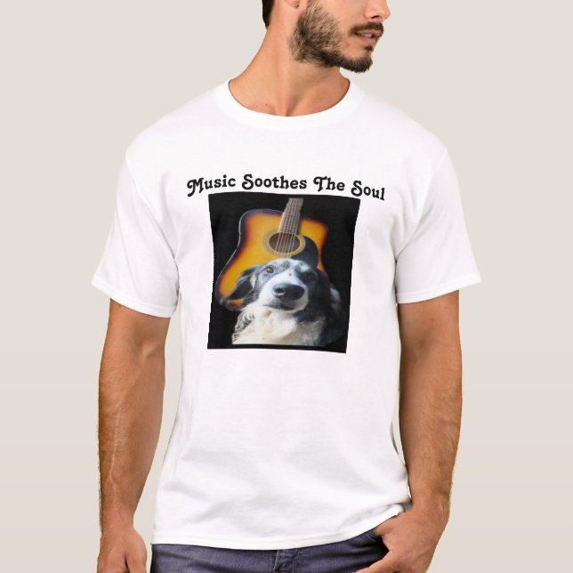 Cachorro de Violão de Camisa T (Frente)