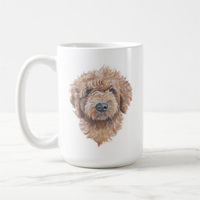 Cachorro do ouro - Caneca clássica, 15 oz (Esquerda)