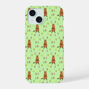Cachorro e Flores de Tulipas Cutes Patterados