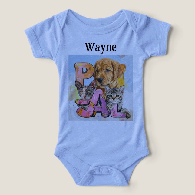 Cachorro e Gatos Mais Personalizar Nome  (Design frontal)