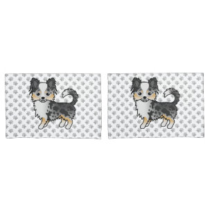Cachorro e patas Casaco Chihuahua azul Merle Long