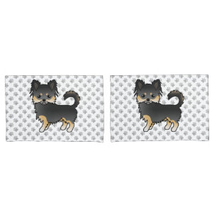 Cachorro e patas, Casaco Chihuahua, preto e alto,