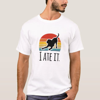 Cachorro Engraçado Camisetas Laboratório Preto "Eu