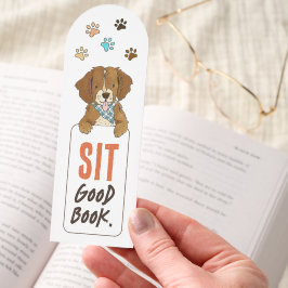 Cachorro Engraçado Pensava Em Bookmarks