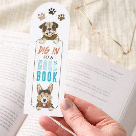 Cachorro Engraçado Pensava Em Bookmarks