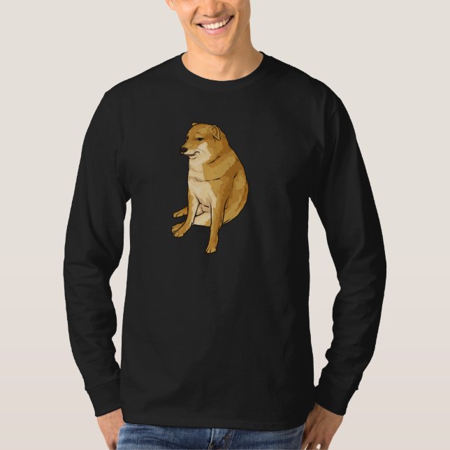 Cachorro Engraçado Shiba Inu Dank Memória Pullover (Frente)