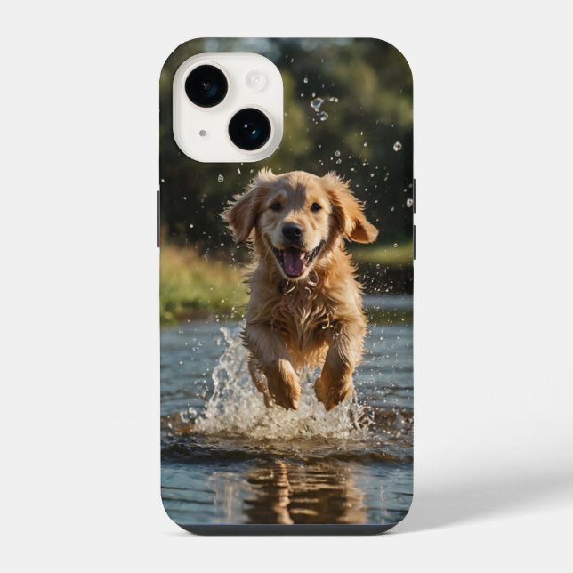 Cachorro Feliz no Splash (Verso)