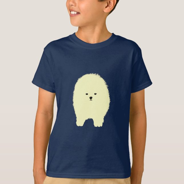 Cachorro Fluffy, Camiseta Desenhadora de Cachorros (Frente)