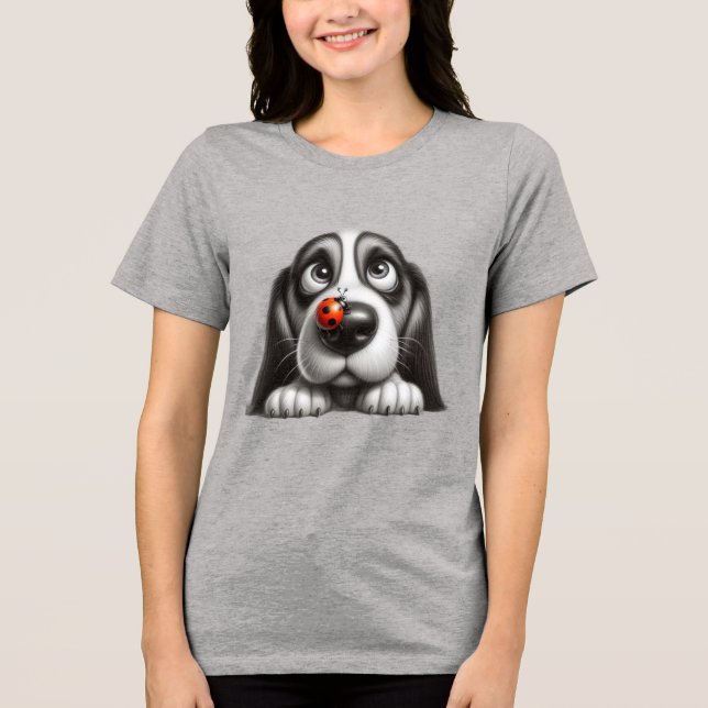 Cachorro fofo com joaninha (Frente)
