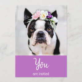 *~* Cachorro francês Bulldog fofo  Convite para o 