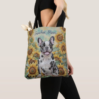 Cachorro francês "Frenchie Mãe" Tote Bag de girass