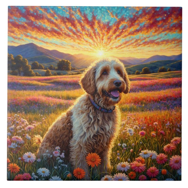 cachorro Golden Doodle (Frente)