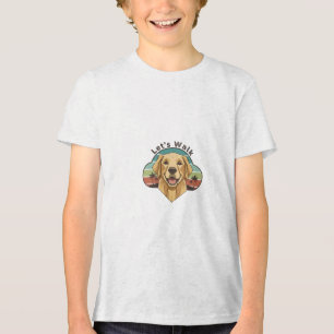Cachorro Golden Retriever engraçado com um sorriso