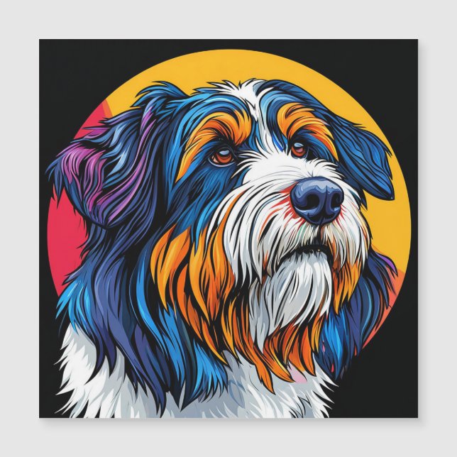 Cachorro Ilustrando Criatividade Vibrante (Frente)
