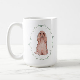 Cachorro inglês coqueiro espanhol caneca cerâmica