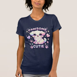 Cachorro Kawaii Cachorro T Camisa Adorável Puppy P
