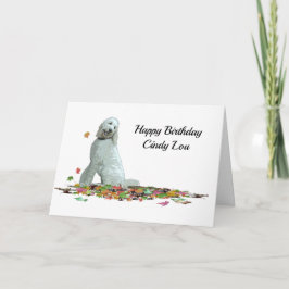 Cachorro Labradoodle Sai Do Cartão De Aniversário