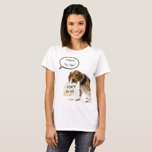 Cachorro Mau Engraçado Onde está minha camisa Calç