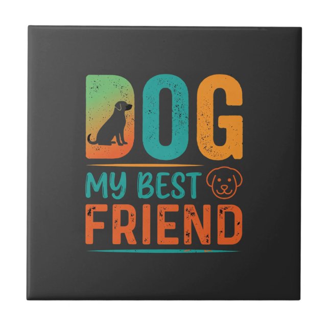 Cachorro Meu Melhor Amigo Design Retro (Frente)
