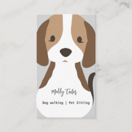 Cachorro moderno andando de bicho sentado Cartão d