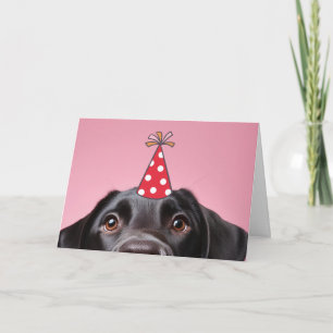 Cachorro Negro Engraçado Cartão de Aniversário Sau