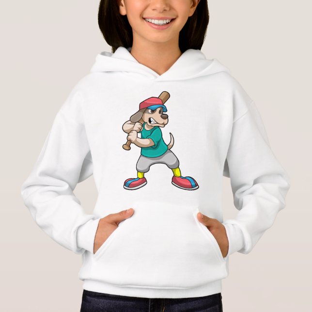 Cachorro no Baseball com bastão de beisebol (Frente)