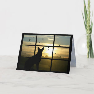 Cachorro no Cartão de condolências do Cachorro da