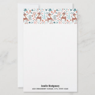 Cachorro no Natal do Padrão da Floresta Branca