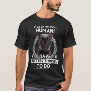 Cachorro Pastor Alemão Mãe Pai Piada Camiseta Pet 