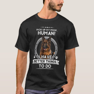 Cachorro Pastor Alemão Mãe Pai Piada Camiseta Pet