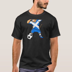 Cachorro Pitbull Dabbing da Escócia Camisa de Fute