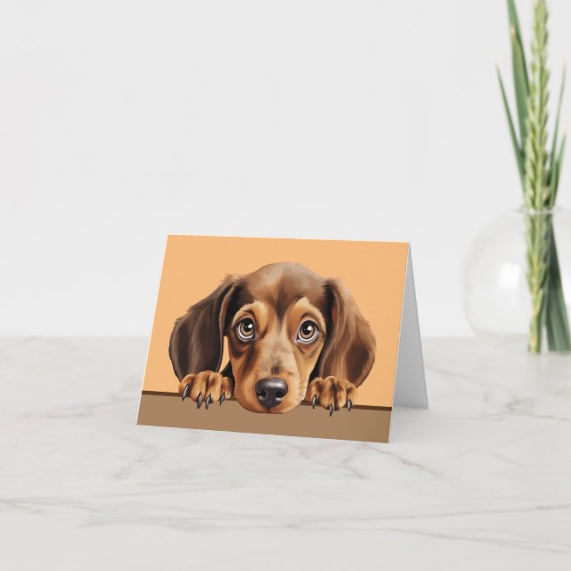 Cachorro-prego Notecard ou Cartões de agradeciment (Frente)