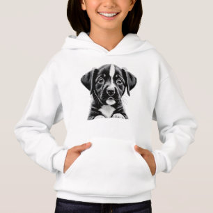 Cachorro Preto e Branco Fofo – Moletom para Amante