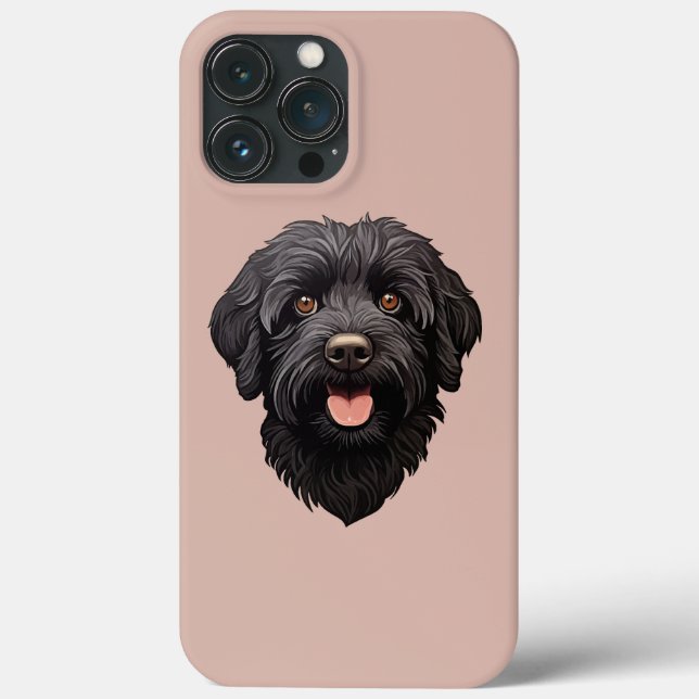 Cachorro Preto Labradoodle (Verso)