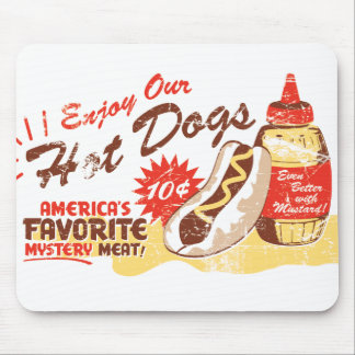Cachorro quente Mousepad retro