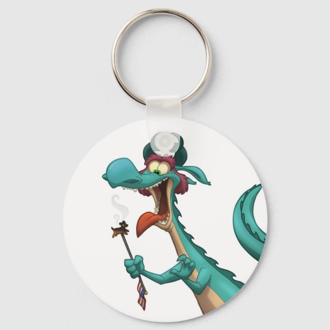 Cachorro quente num Chaveiro de palito (Frente)