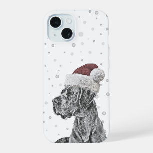 Cachorro Retrato Capas de telefone de Natal
