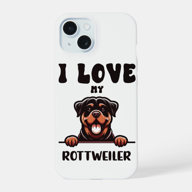 Cachorro Rottweiler Engraçado (Verso)