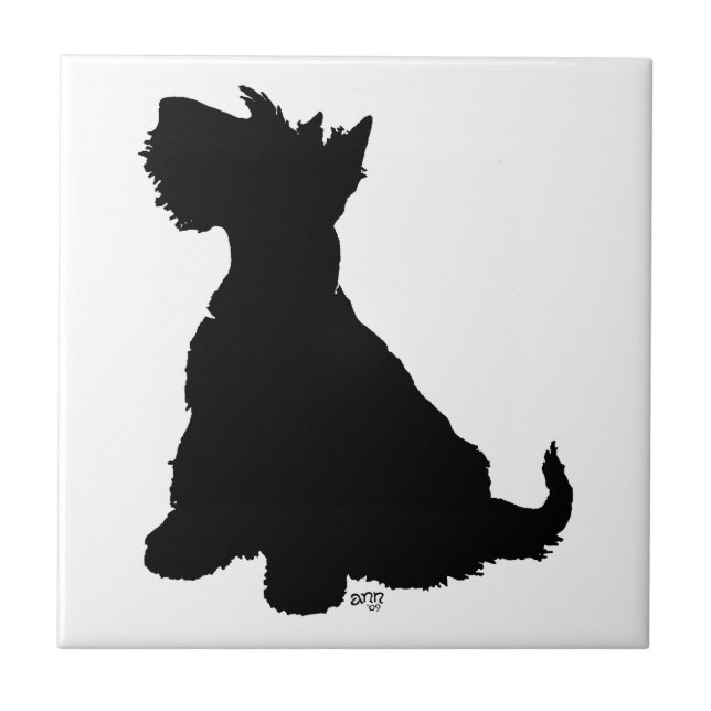 Cachorro Scottie Sentado (Frente)