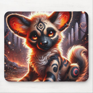 Cachorro Selvagem Africano Trendy | Mousepad Anime