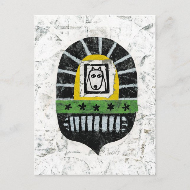 Cachorro Sob O Cartão Postal Da Ponte (Frente)