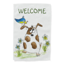 Cachorro Spotado com Pássaro