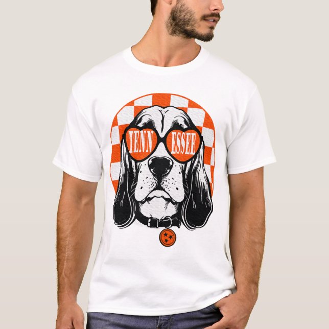 Cachorro Tennessee Hound Laranja Branco Rocky Top  (Frente)