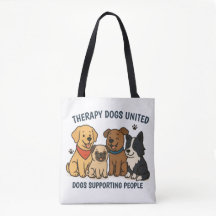 Cachorros Adoráveis Apoiando Pessoas TDU Tote