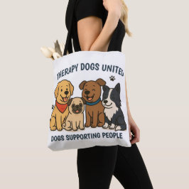 Cachorros Adoráveis Apoiando Pessoas TDU Tote
